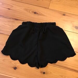 Adorable Rue21 Black Scalloped Shorts XS
